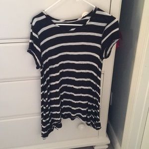 Black and white striped shirt